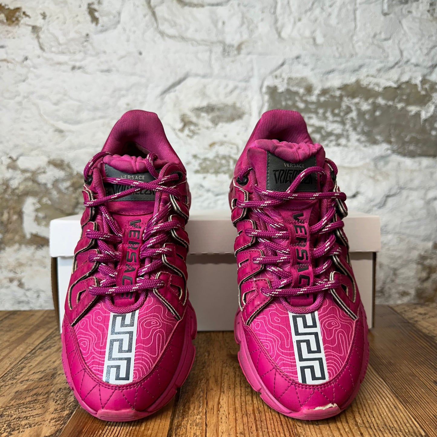 Versace Trigreca Triple Pink Sneaker Sz 6 (38)