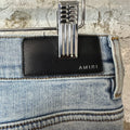 Amiri MX1 Glitter Patch Blue Denim Jeans Sz 32