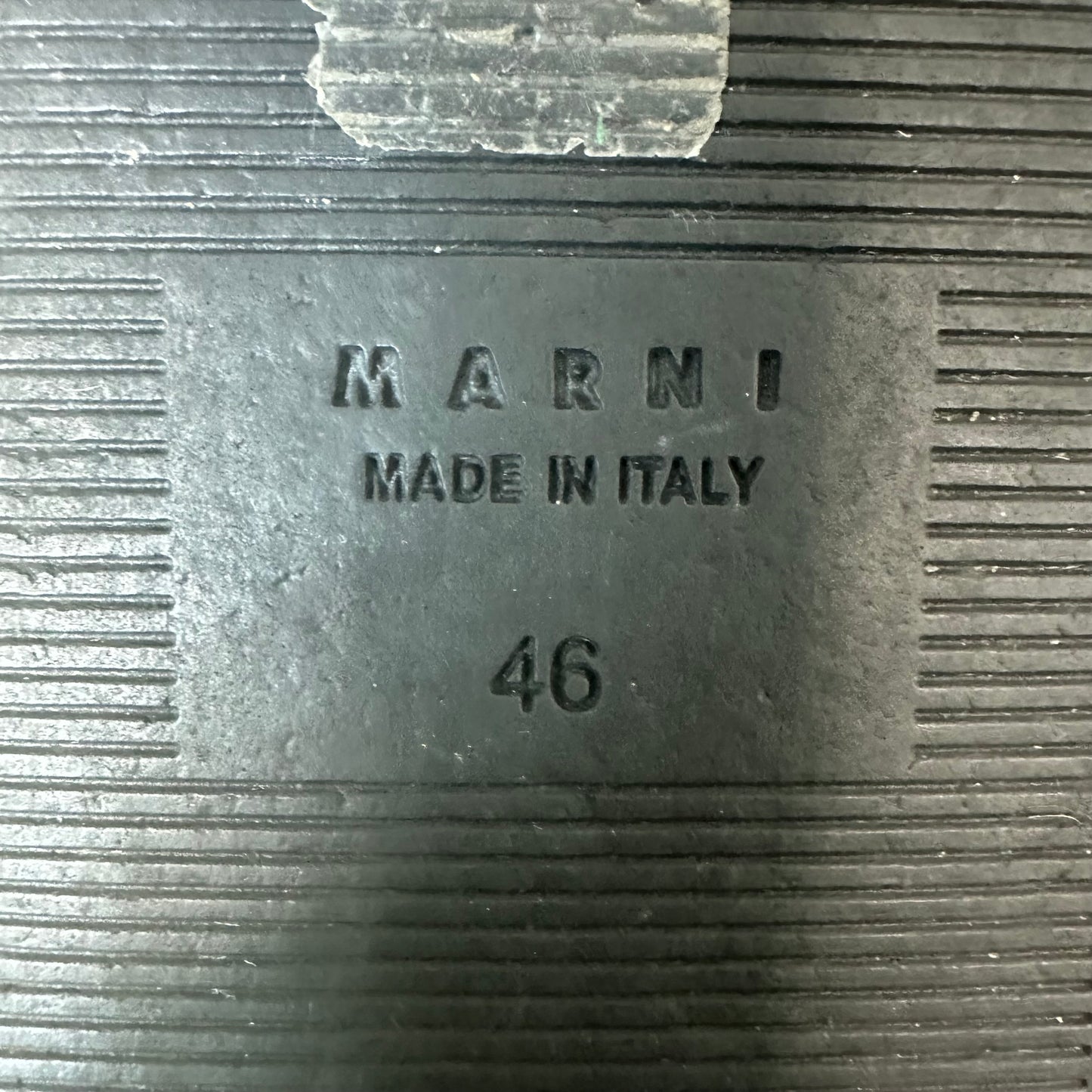 Marni Fussbett Sabot Lime Green Fur Slide Sz 13 (46)