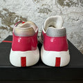 Prada Americas Cup Pink Patent Grey White Sneaker Sz 5 (37)