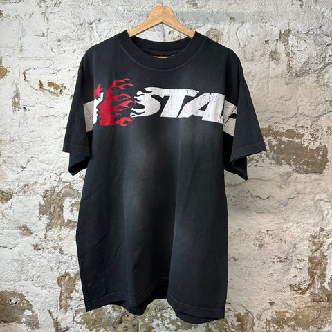 Hellstar Red Flame Spell T-shirt Black Sz L DS