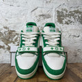 Louis Vuitton Green White Strap Trainer Sneaker Sz 11.5 (10LV) No Box