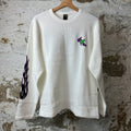 Matty Boy Anti Promo White Thermal Long Sleeve Sz S DS
