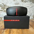Prada Linea Rossa Black Aviator Glasses W/ Box