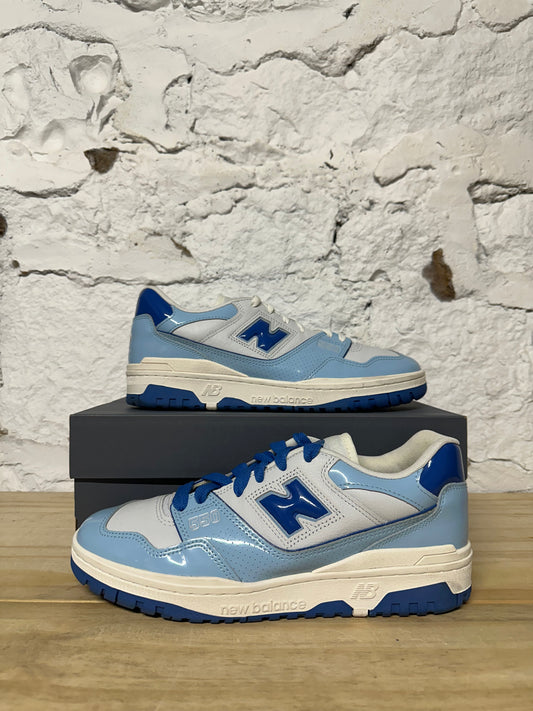 New Balance 550 Chrome Blue Patent Sz 12