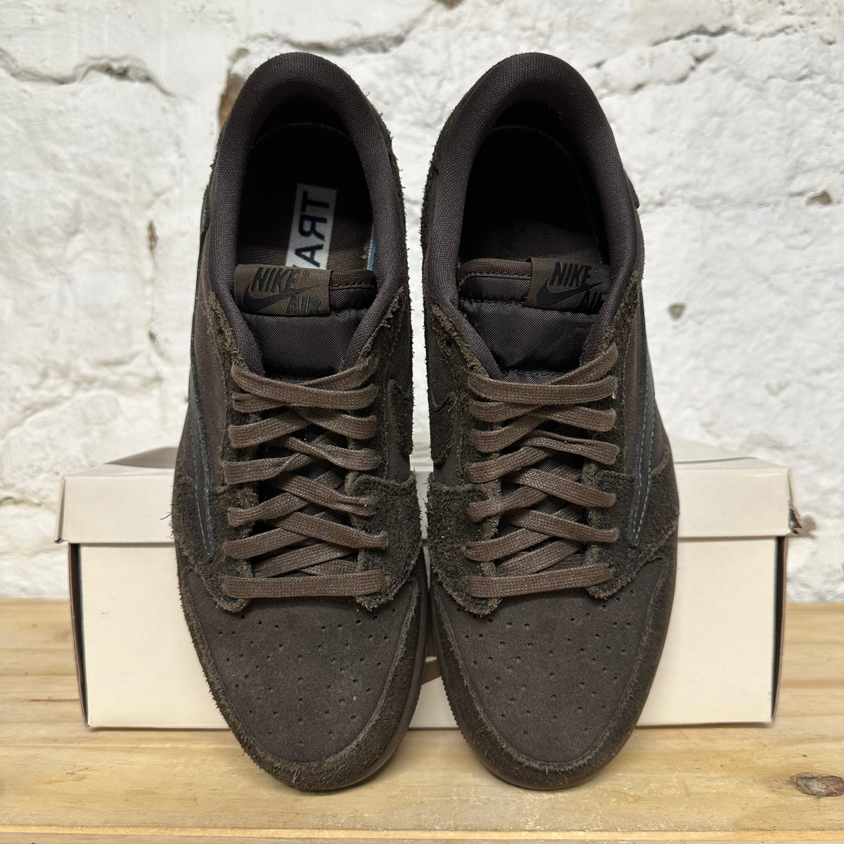 Air Jordan 1 Low Travis Scott Velvet Brown Sz 8