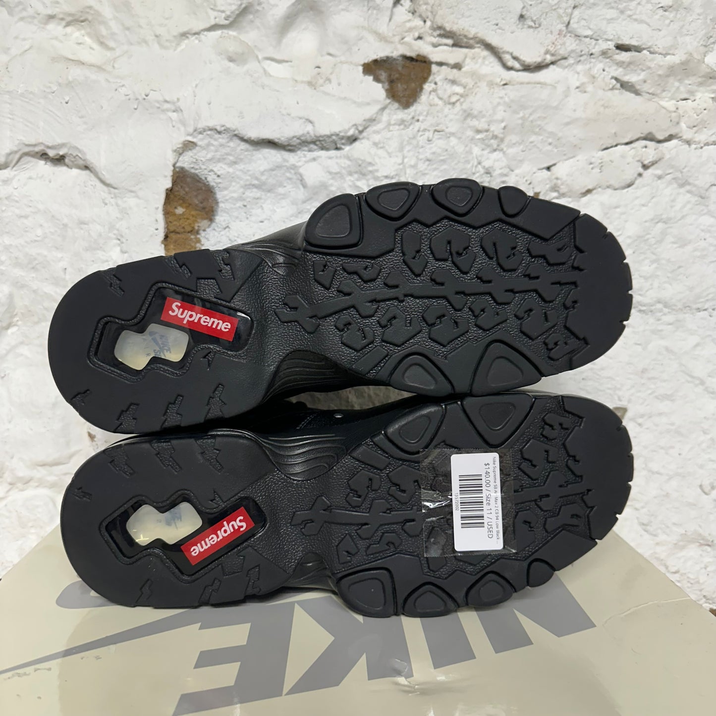 Nike Supreme SB Air Max 2 CB 94 Low Black Sz 11