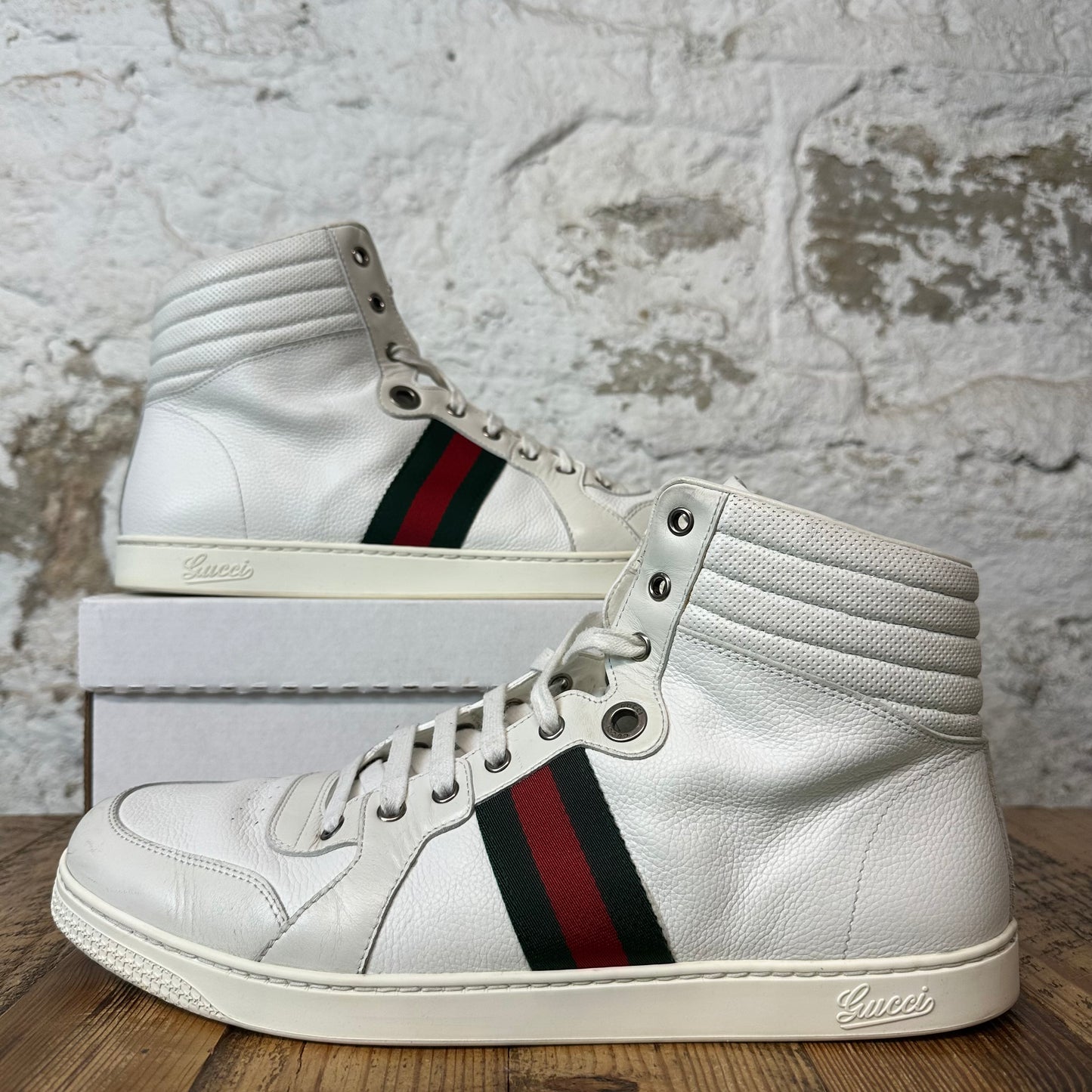 Gucci High Coda White Sneaker Sz 13.5