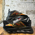 Versace Chain Reaction Barocco Print Black Sneaker Sz 10 (43)