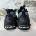 Burberry Arthur Denim Monogram Black Sneaker Sz 9 (42)