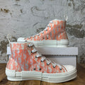 Dior B23 High Peach Oblique White Sneaker Sz 10 (43)