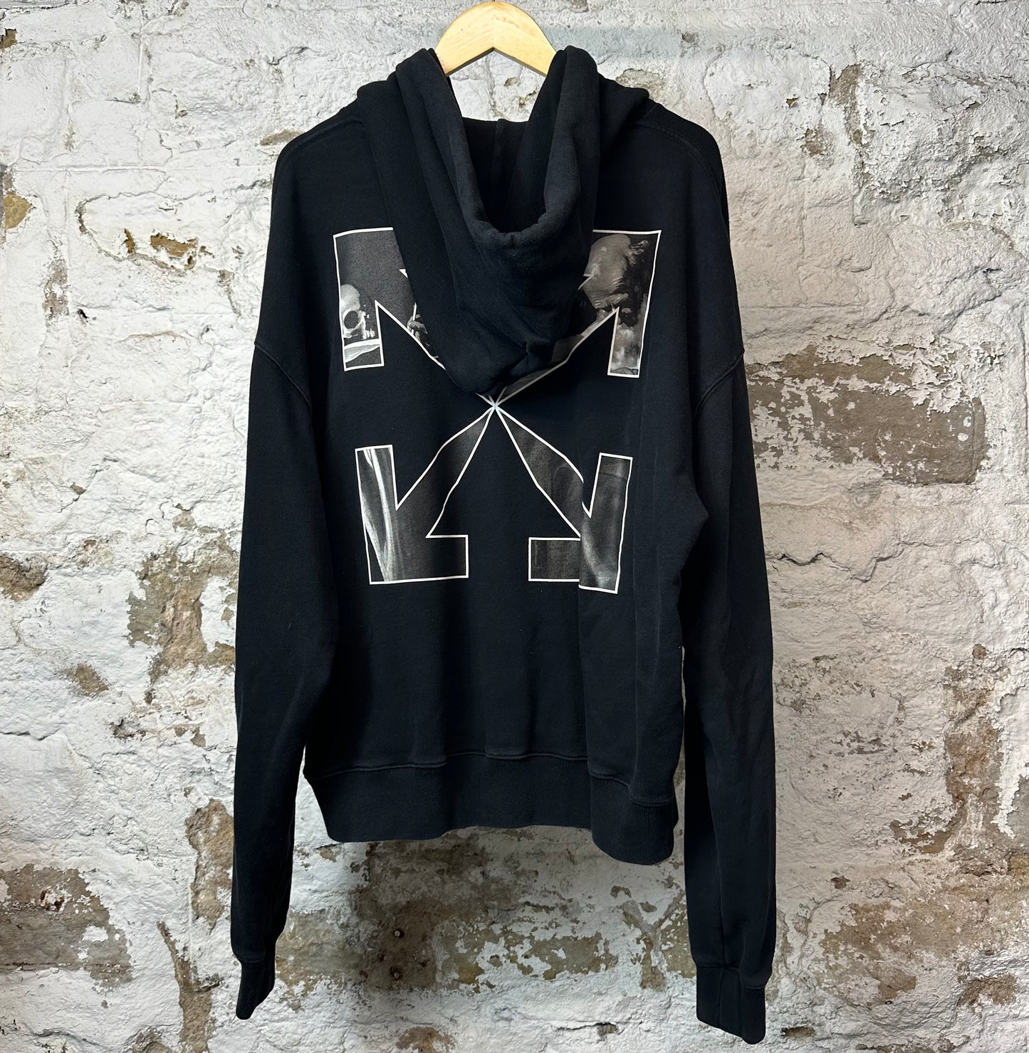 Off White Carvaggio Hoodie Black Sz XXL