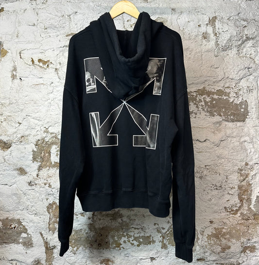 Off White Carvaggio Hoodie Black Sz XXL
