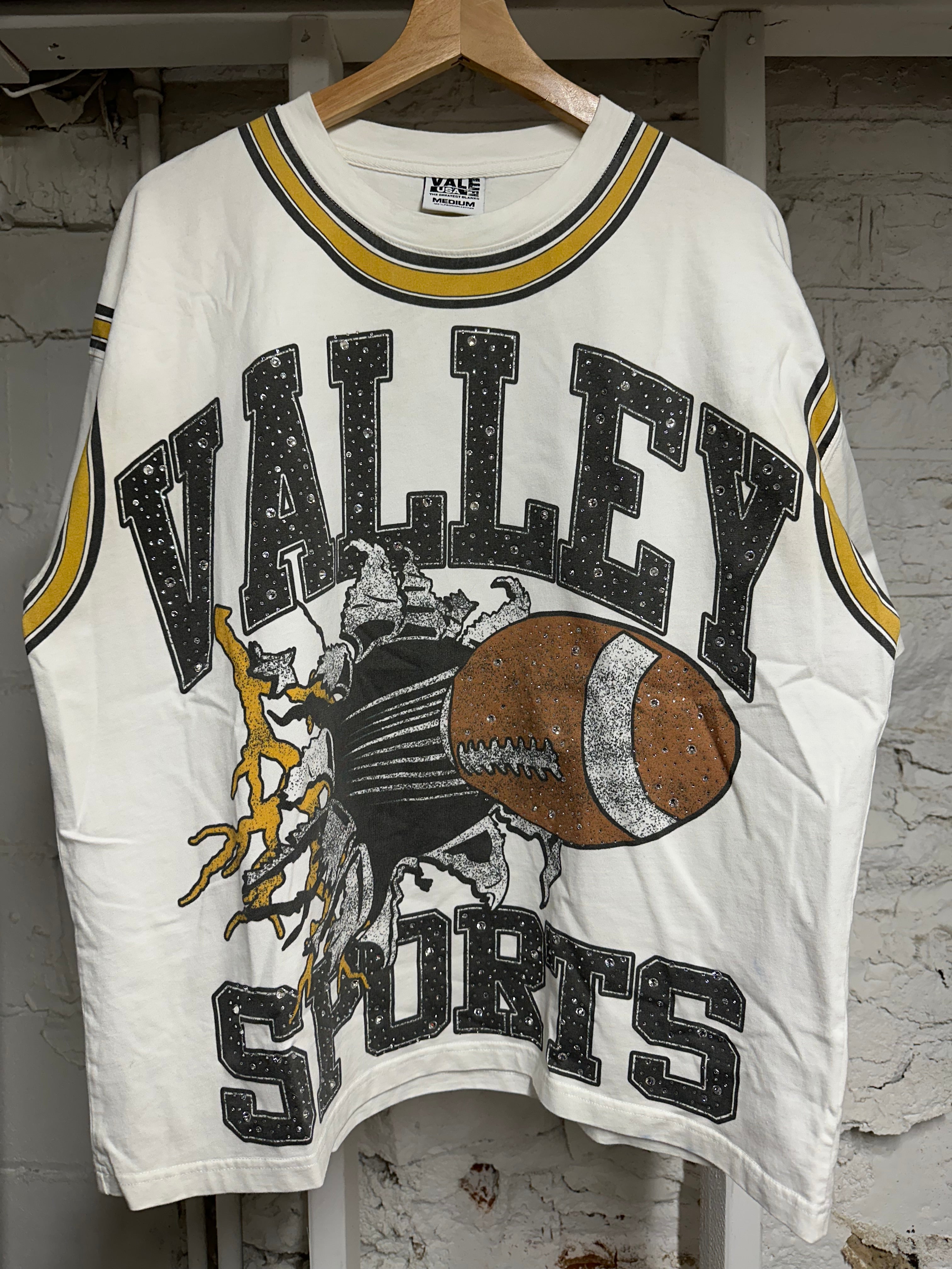 Vale Football Bling T-shirt White Sz M