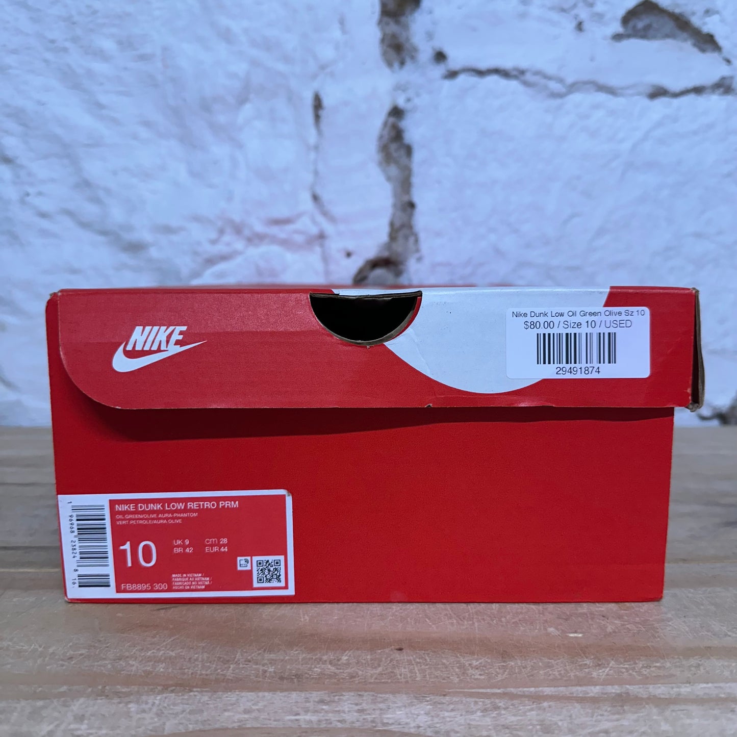 Nike Dunk Low Oil Green Olive Sz 10