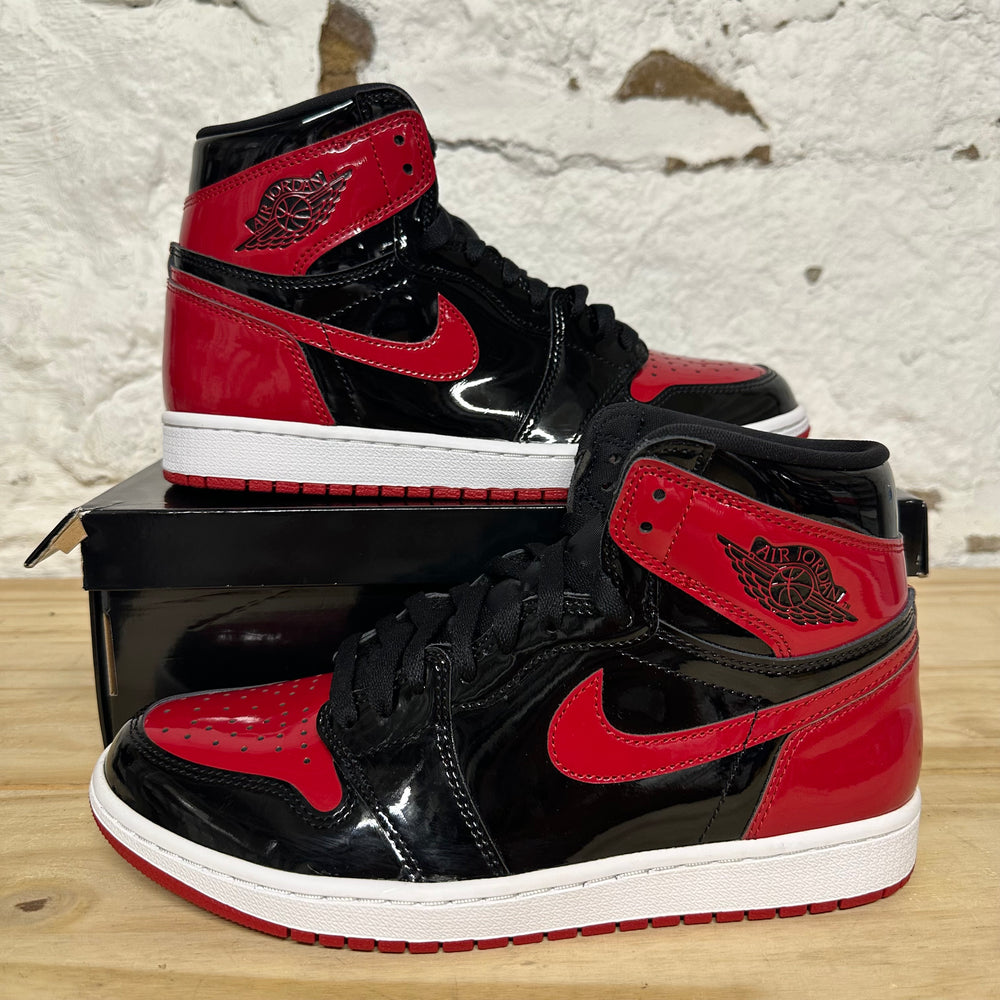 Air Jordan 1 High Patent Bred Sz 9