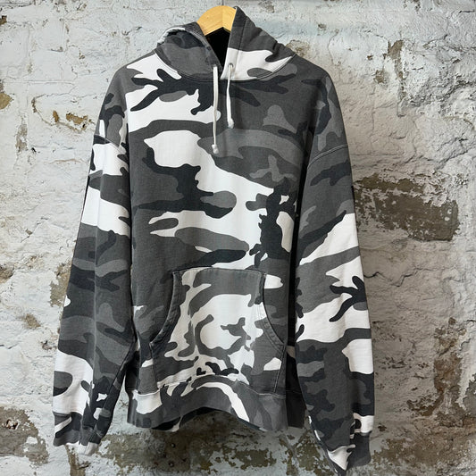 Supreme Sleeve Spell Grey Camo Hoodie Sz XXL