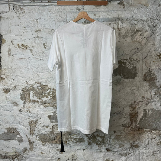 Rick Owens DRKSHDW Level Logo T-shirt White Sz M
