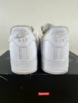 Nike Air Force 1 Low Supreme White Sz 12