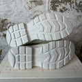 Alexander Mcqueen Silver Spell Tread Boot White Sz 6.5 (39) DS