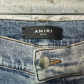 Amiri MX1 Tie Dye Washed Blue Denim Jeans Sz 40