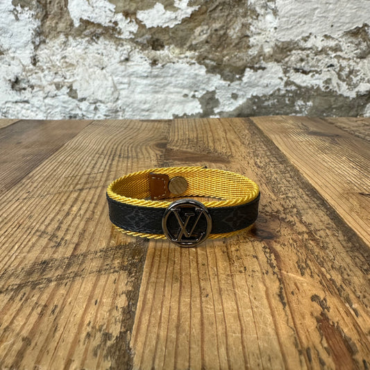 Louis Vuitton Graphite Yellow Circle Bracelet