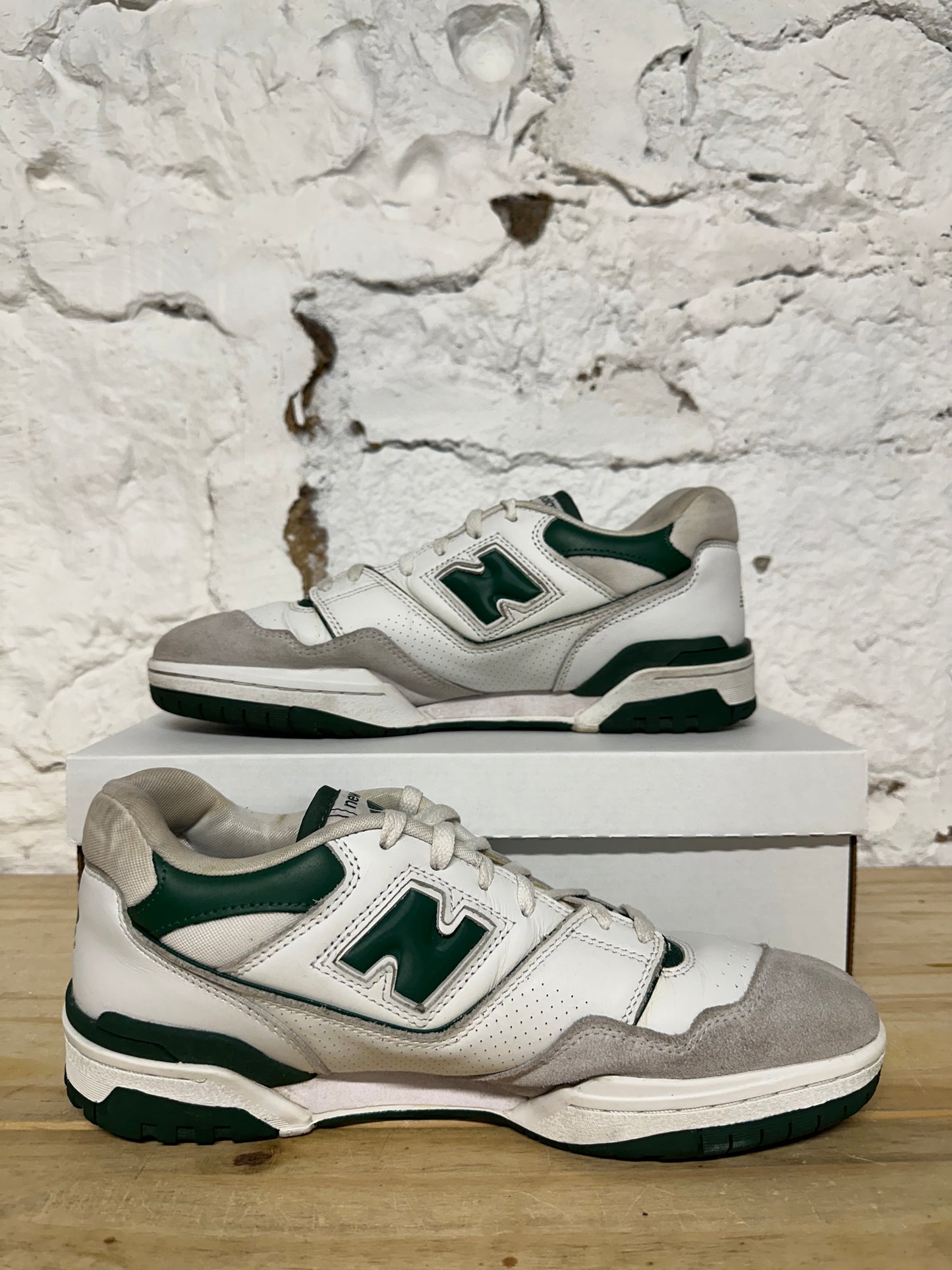 New Balance 550 White Green Sz 12