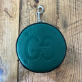 Gucci Green GG Monogram Leather Coin Pouch W/ Box
