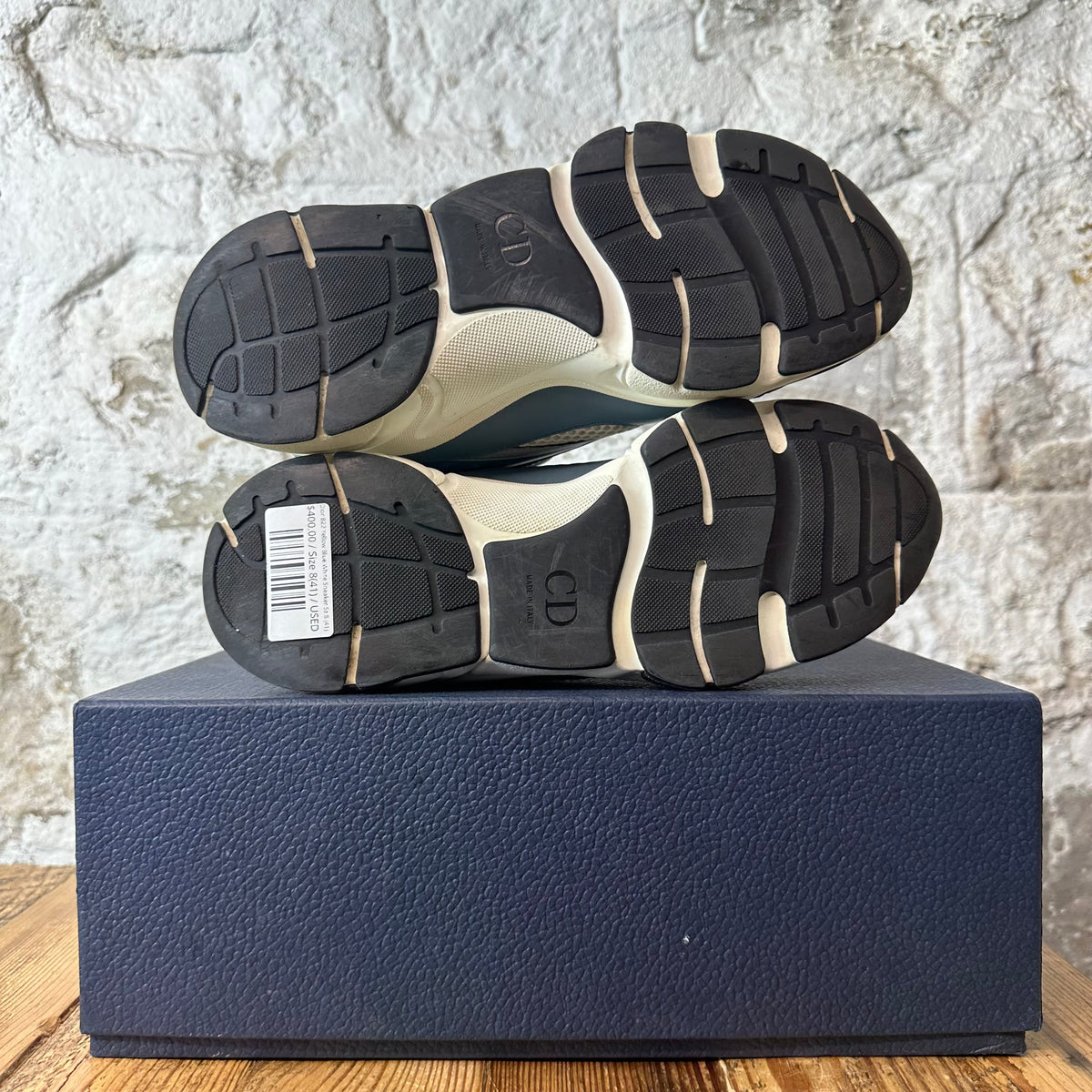 Dior B22 Yellow Blue White Sneaker Sz 8 (41)