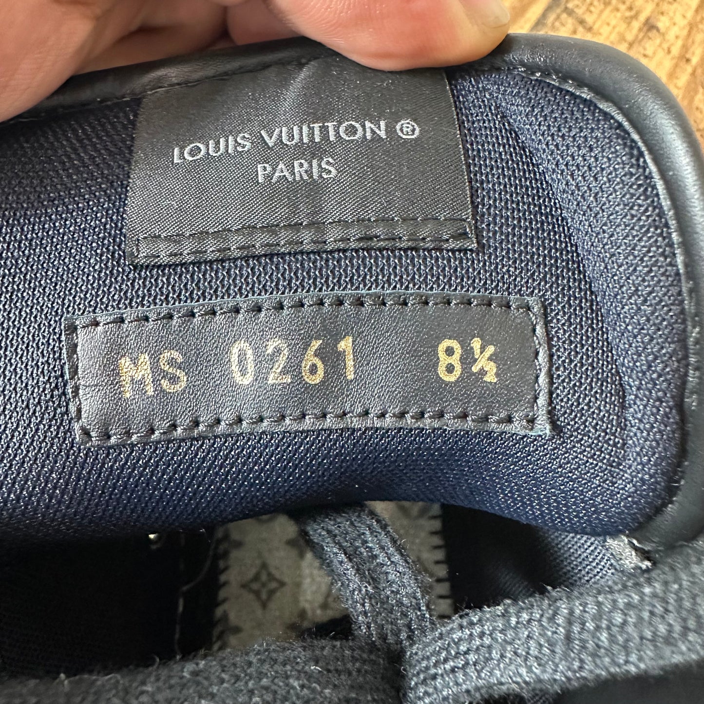 Louis Vuitton Monogram Eclipse Rivoli Sneaker Sz 10 (8.5LV)