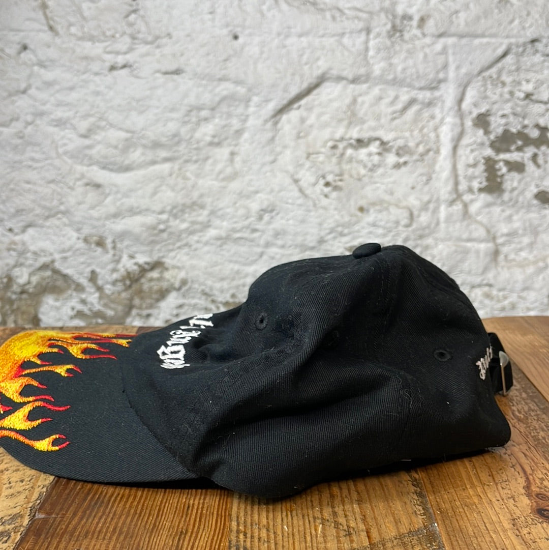 Palm Angels Flame Hat Black