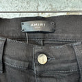 Amiri Plain Black Denim Jeans Sz 32