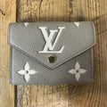 Louis Vuitton Tourterelle Creme Monogram Victorine Wallet W/ Box
