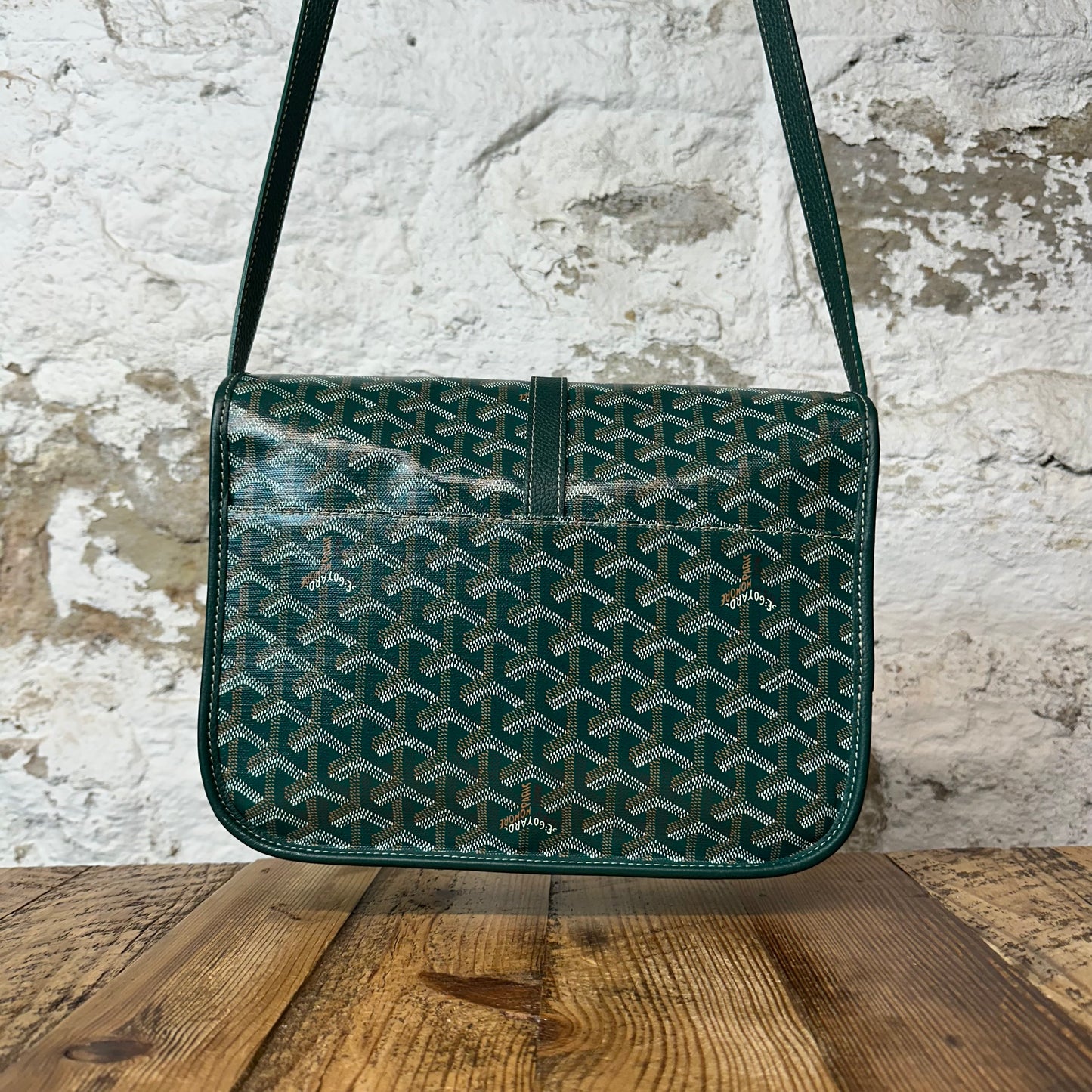 Goyard Belvedere PM Green Monogram Messenger Bag