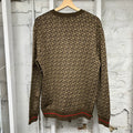 Burberry TB AOP Sweater Brown Sz M