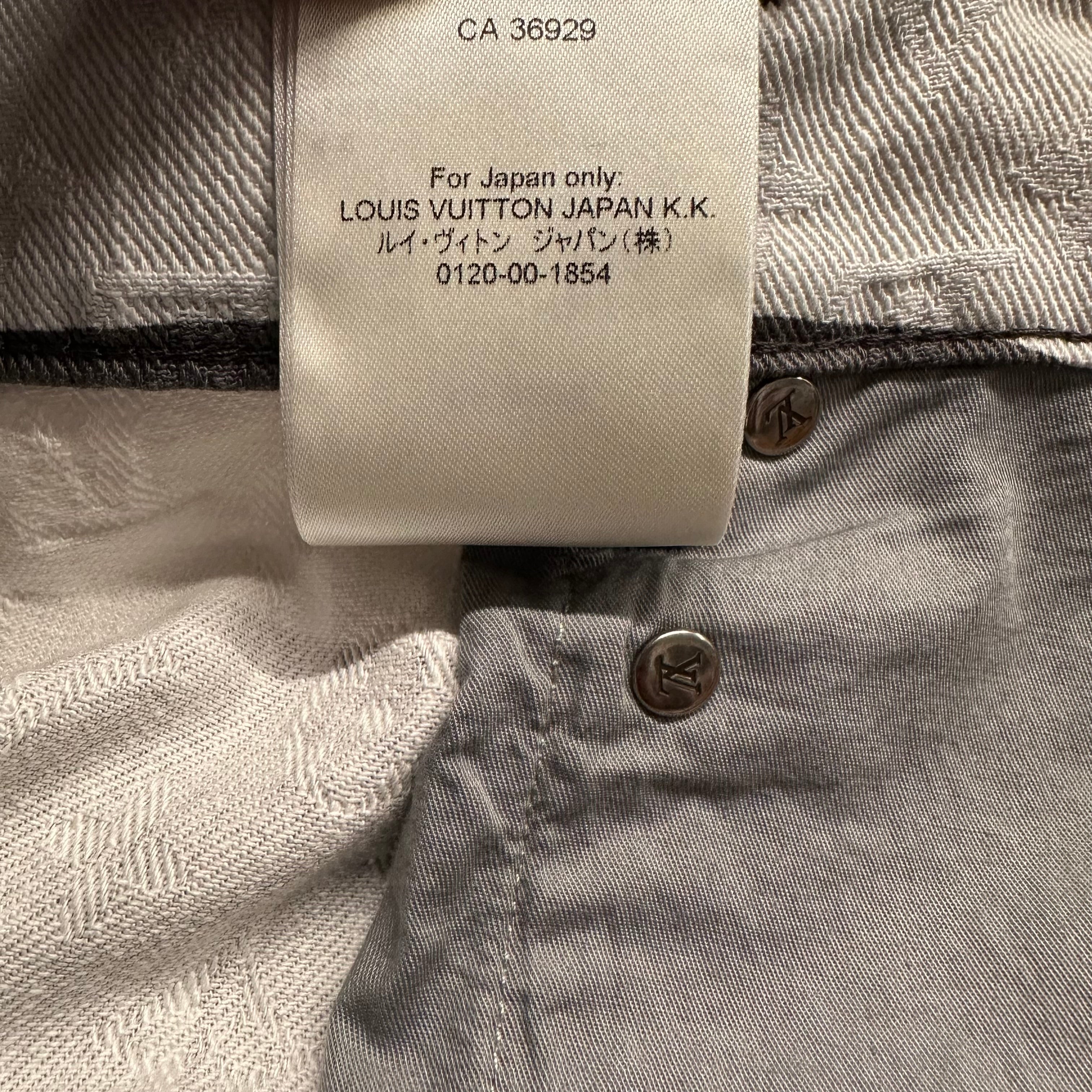 Louis Vuitton Kid Super Patchwork Portrait Denim Jeans Sz 36 DS
