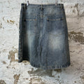 Vale Side Rhinestone Blue Denim Jean Shorts Sz 30