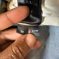 Amiri Purple Suede Core Logo Blue Denim Jeans Sz 32