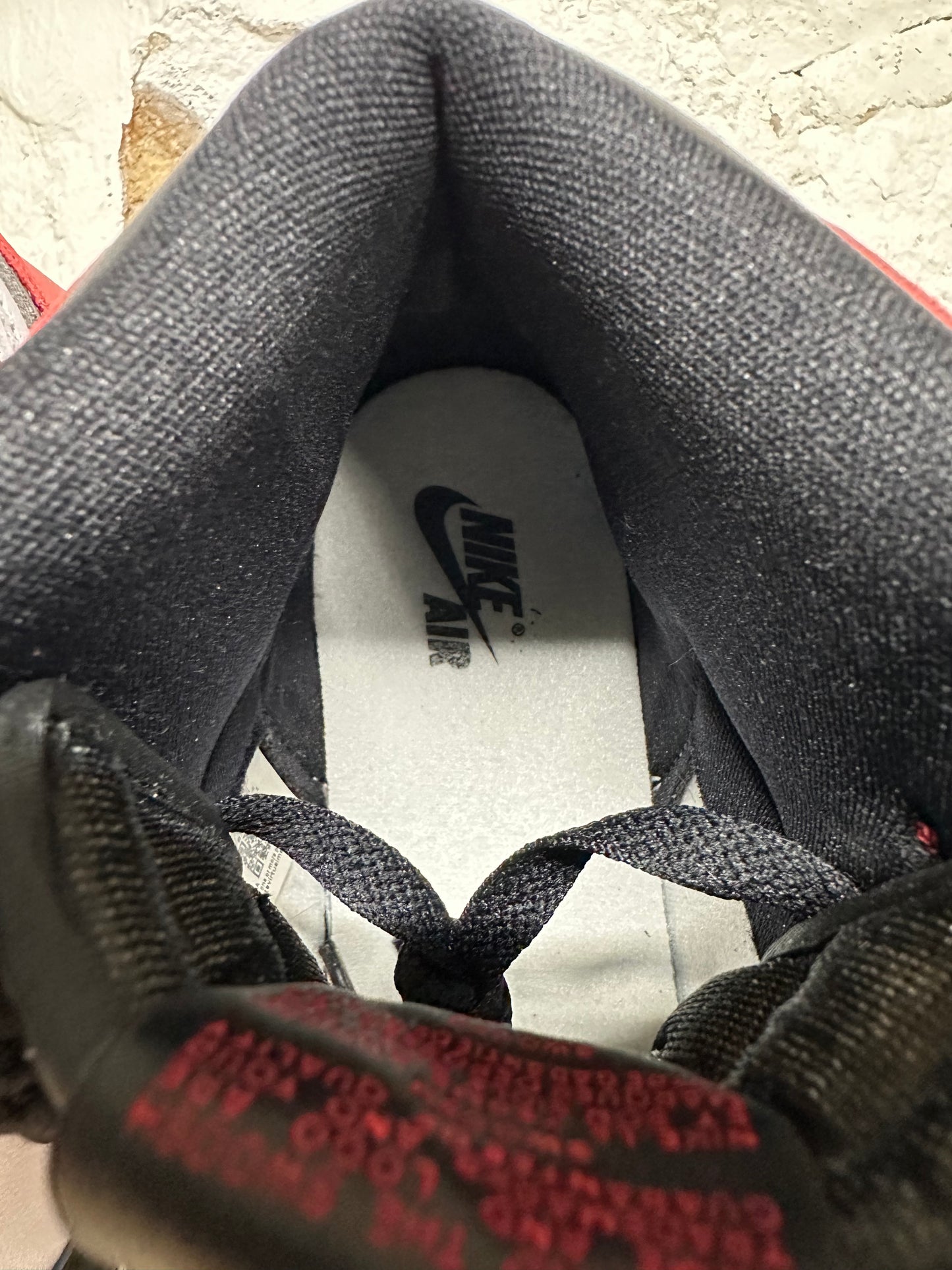 Air Jordan 1 High Black Toe Reimagined Sz 6.5Y DS