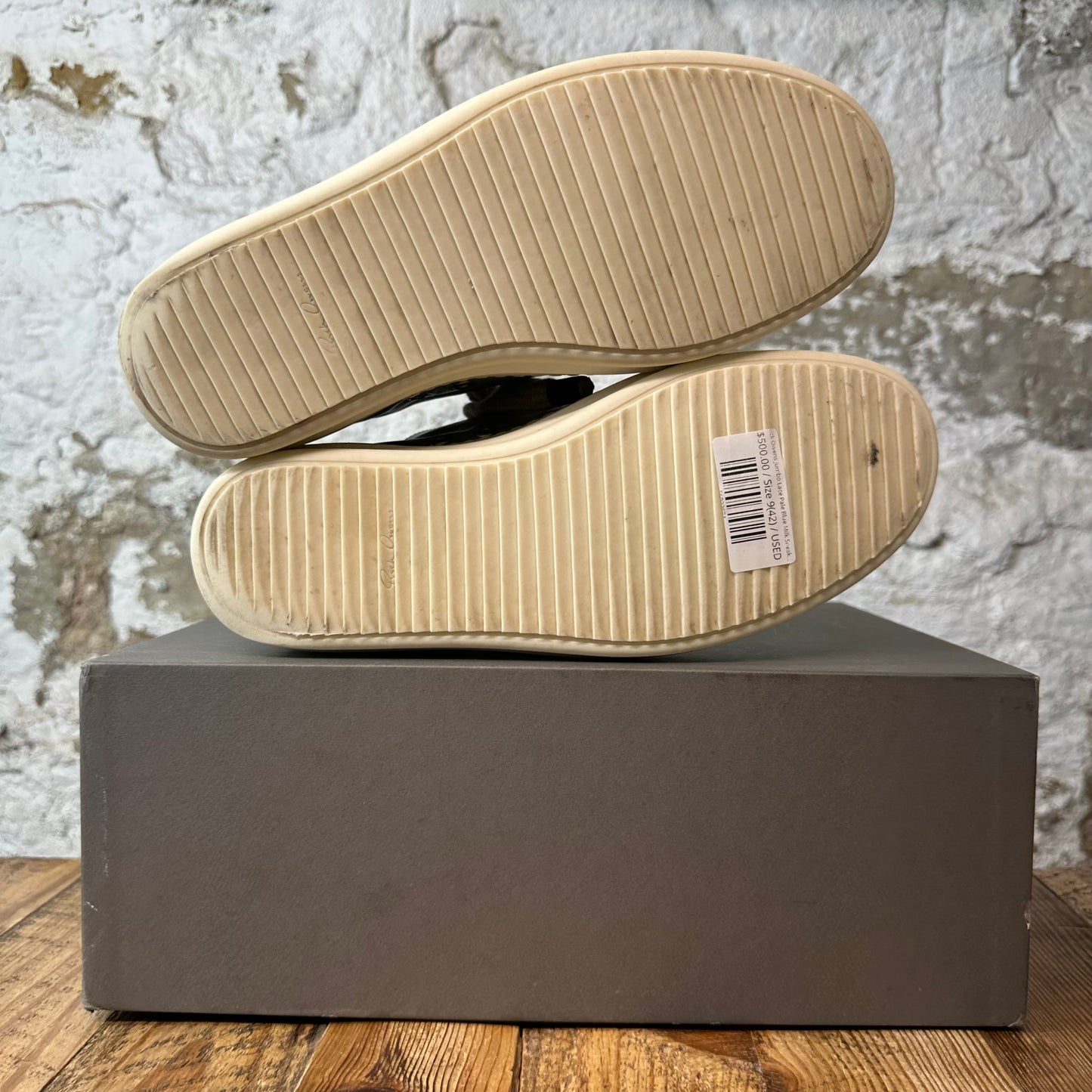 Rick Owens Jumbo Lace Pale Blue Milk Sneaker Sz 9 (42)
