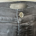 Amiri MX2 White Patch Black Denim Jeans Sz 29
