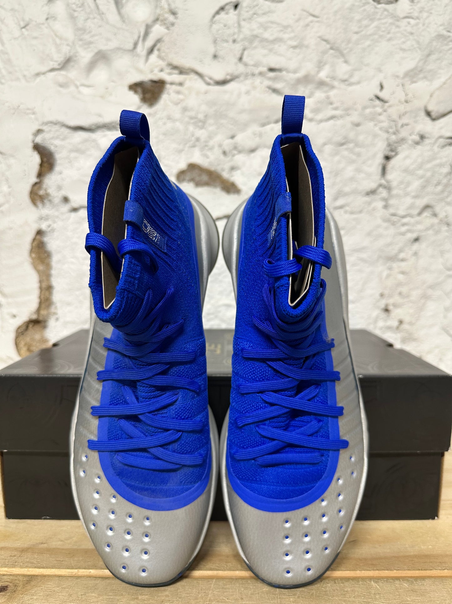 Under Armour Curry 4 Silver Royal Sz 10.5 DS