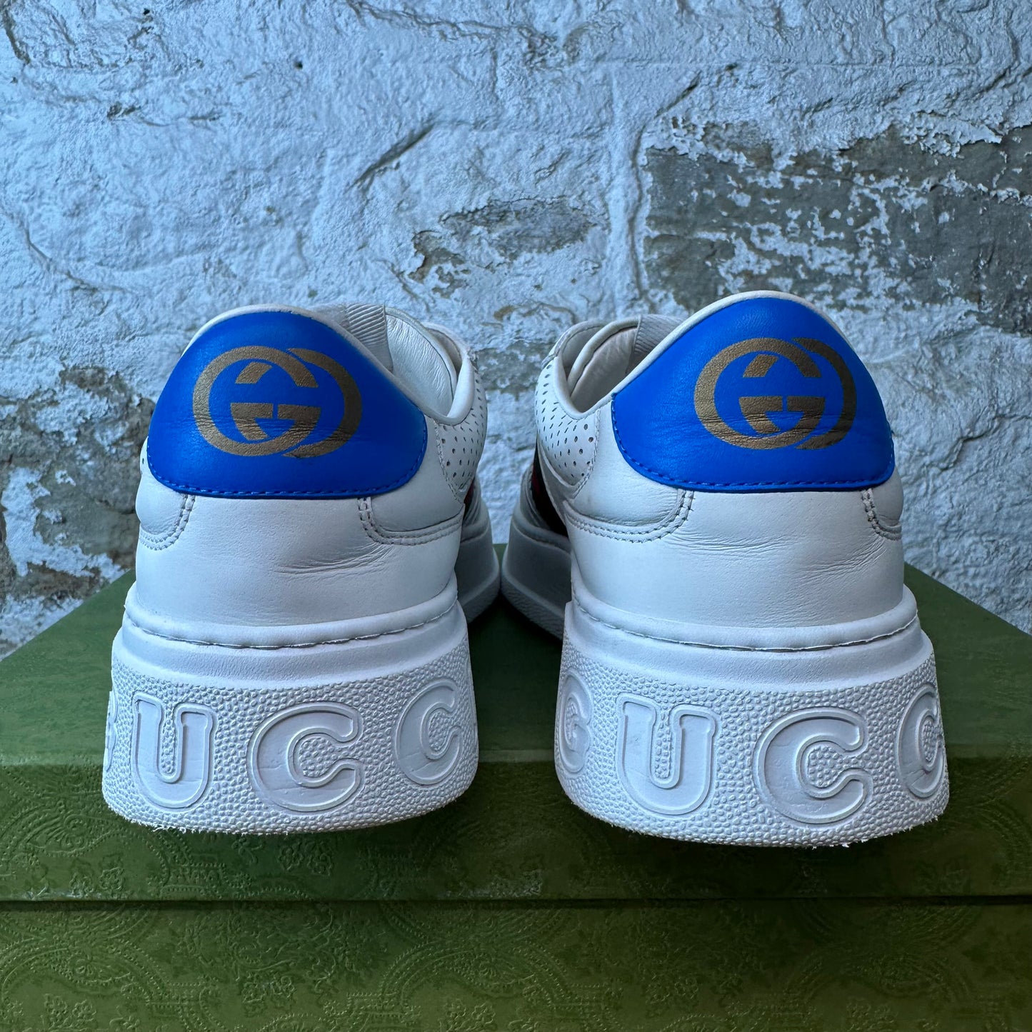Gucci Chunky GG Web White Sneaker Sz 9