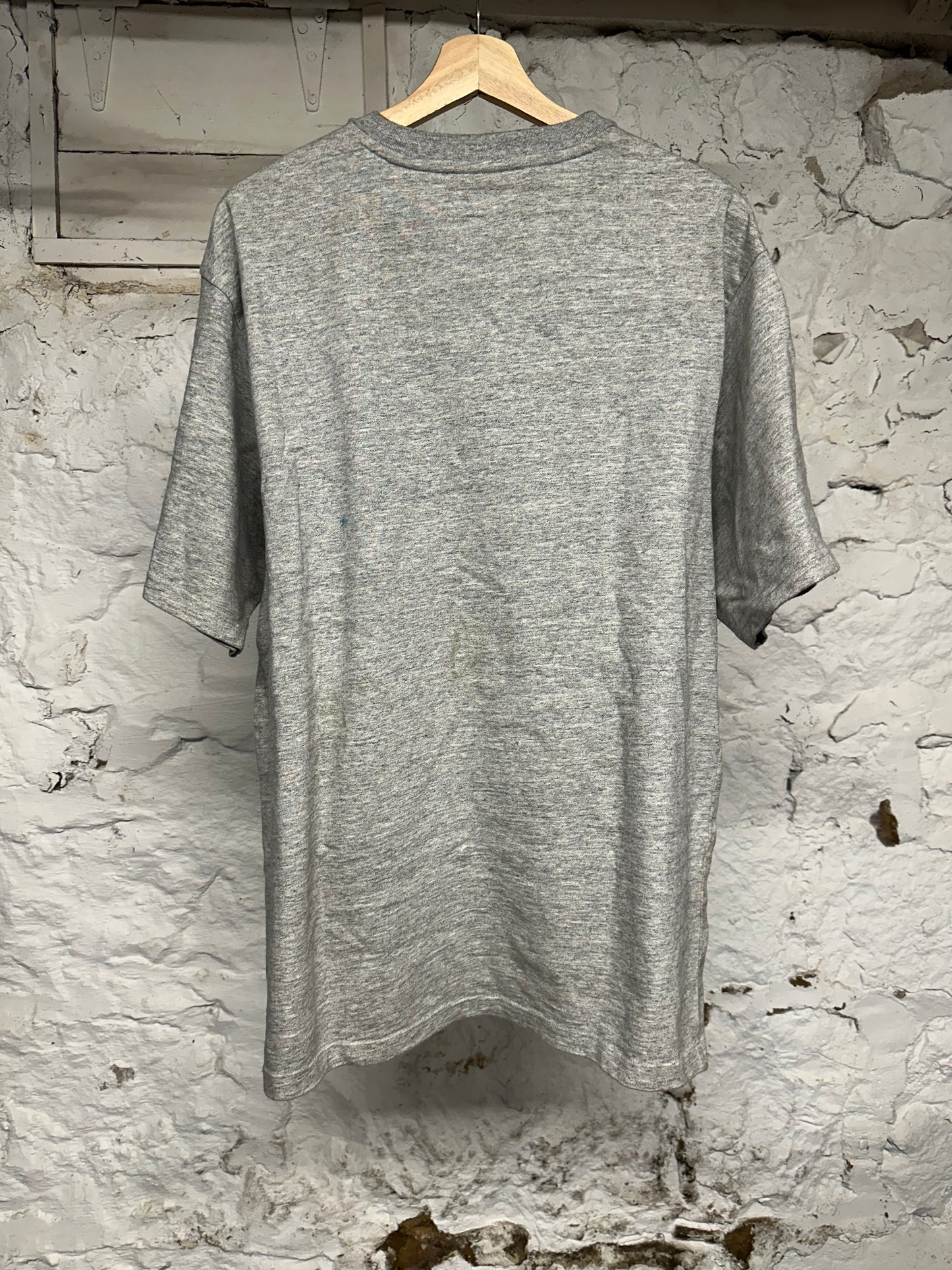 Supreme Grey Pocket Logo T-Shirt Sz L
