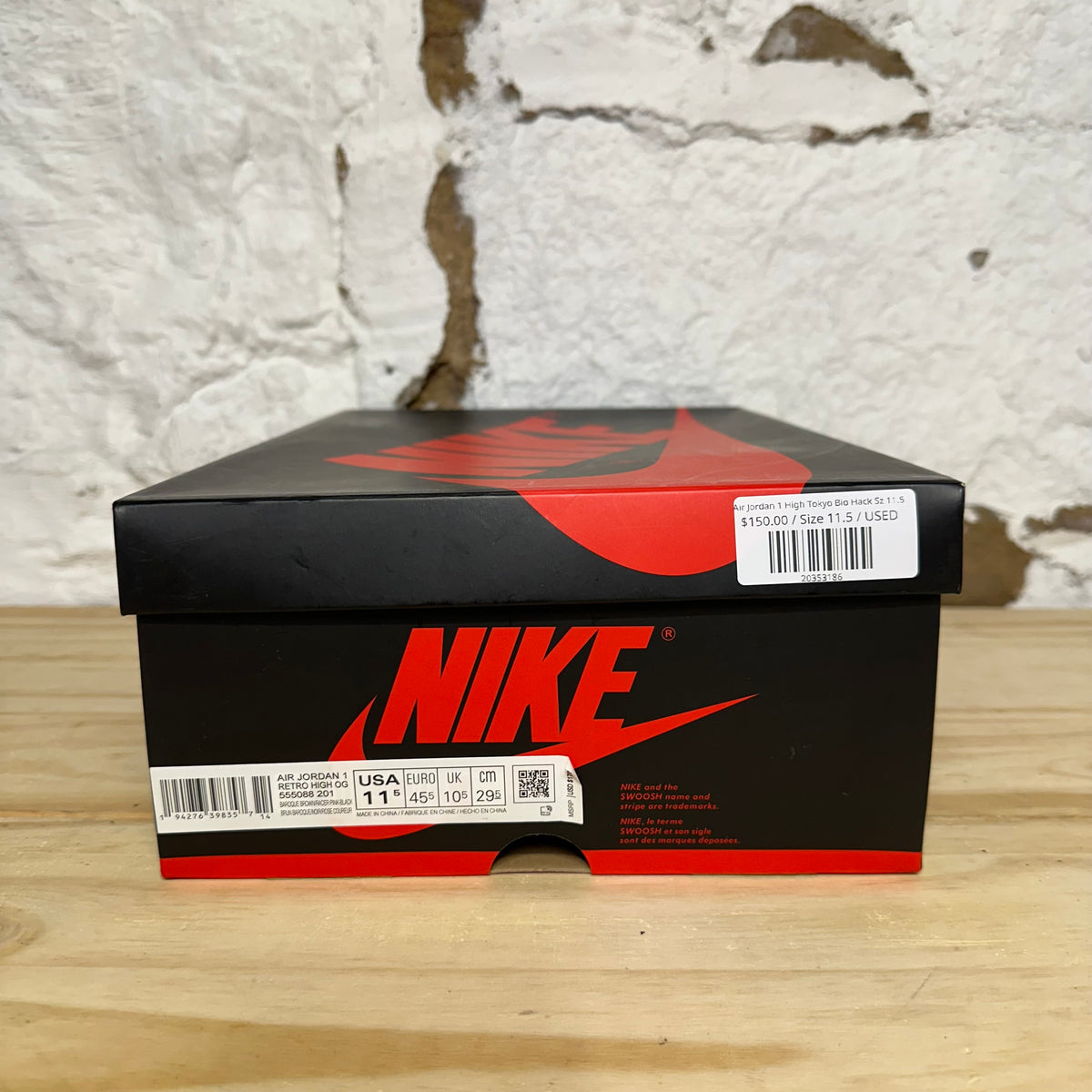 Air Jordan 1 High Tokyo Bio Hack Sz 11.5