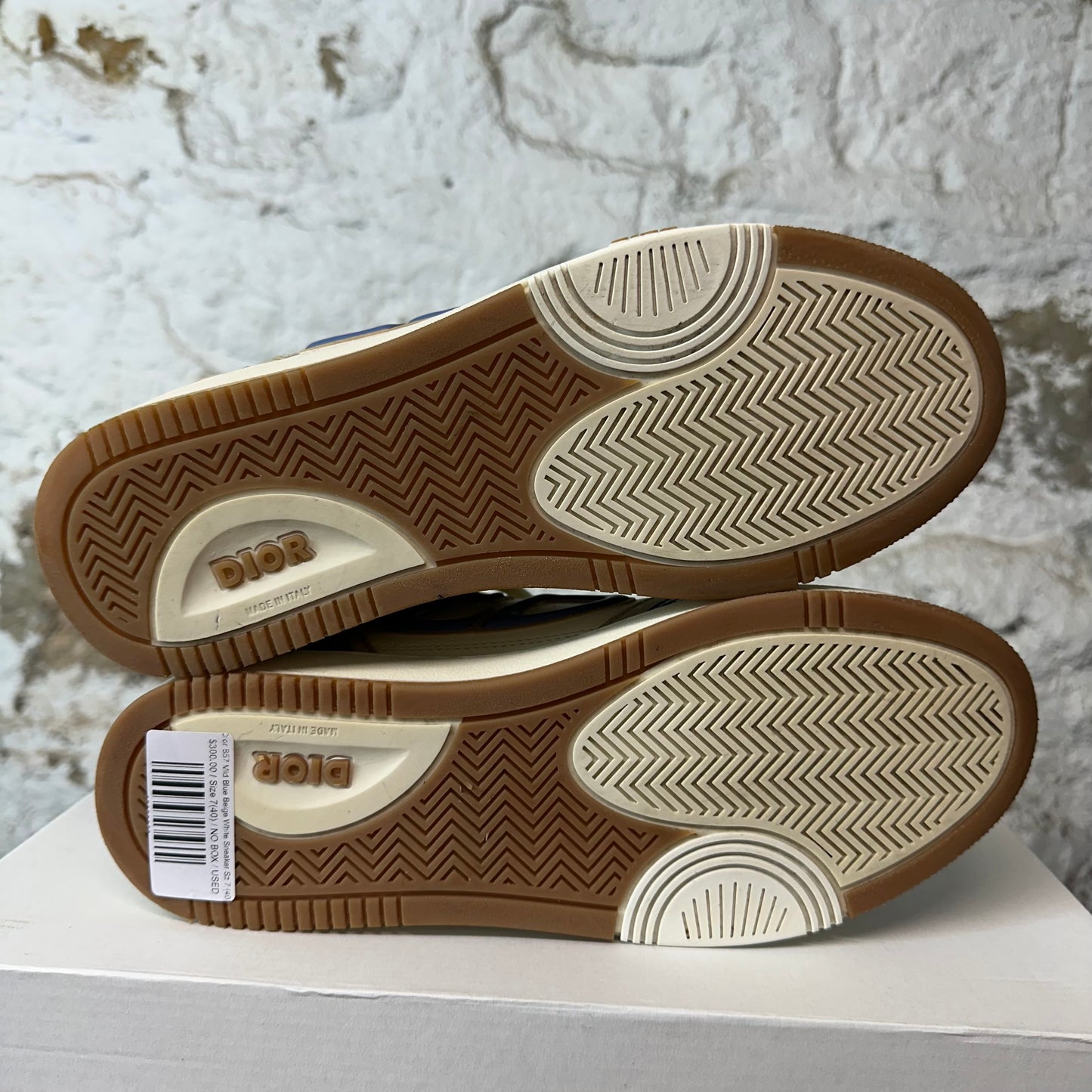 Dior B57 Mid Blue Beige White Sneaker Sz 7 (40)