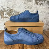 Christian Louboutin Light Blue Suede Spike Low Sz 12.5 (45.5)