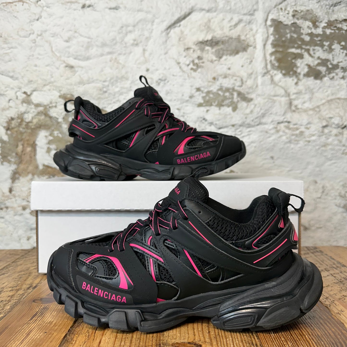 Balenciaga Track Runner Pink Black Sneaker Sz 6 (38)