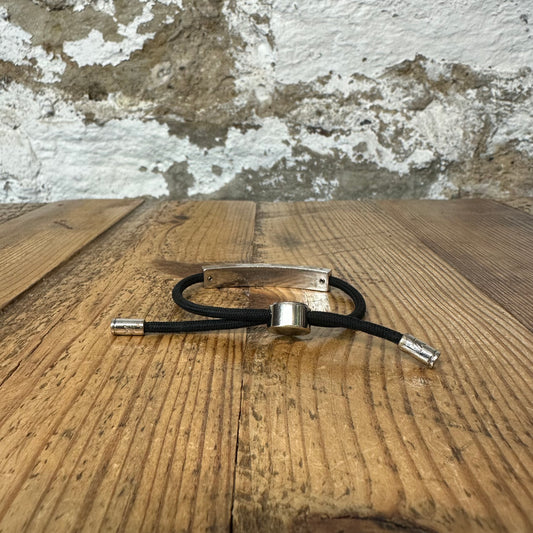 Louis Vuitton Black SIlver Adjustable Bracelet