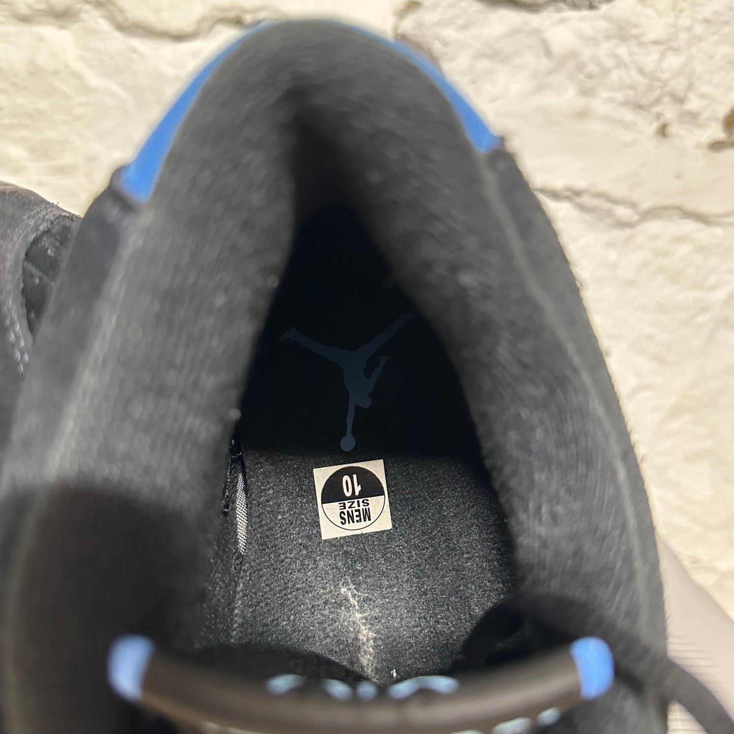 Air Jordan 14 Black University Blue Sz 10